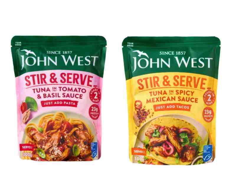John West New Tuna Product Comes In Recyclable Pouch